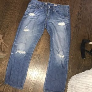 AG cropped boyfriend jeans!